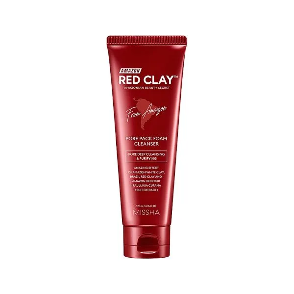 Missha Amazon Red Clay Почистваща пяна против пори с Червена глина