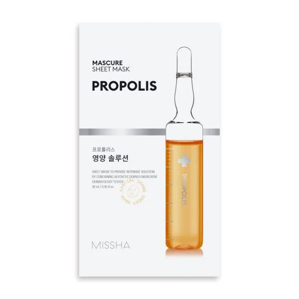 Missha Mascure Nutrition Solution Подхранваща шийт маска с Прополис