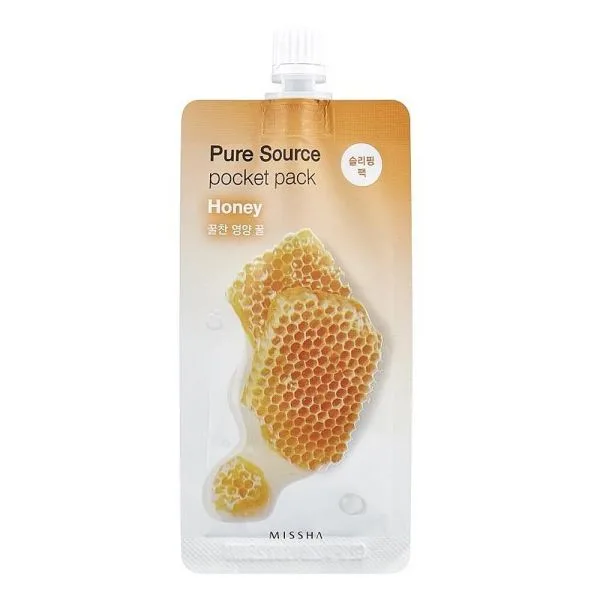 Missha Pure Source Pocket Подхарнваща нощна маска с Мед