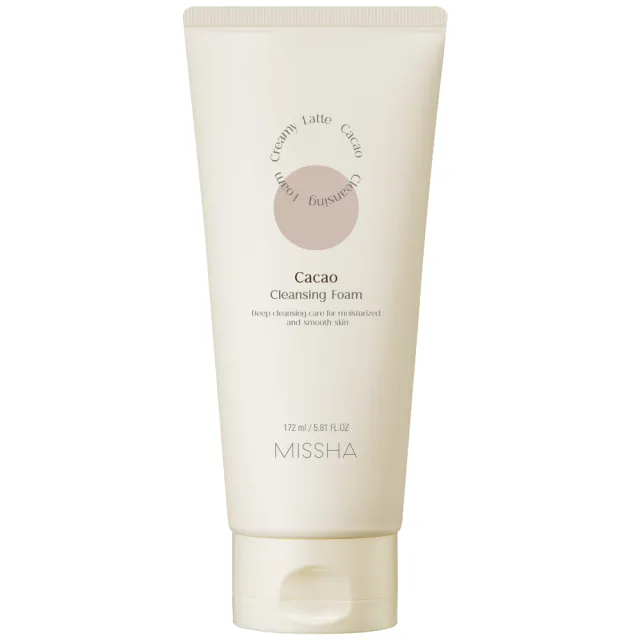 Missha Creamy Latte Почистваща пяна за суха кожа, Какао