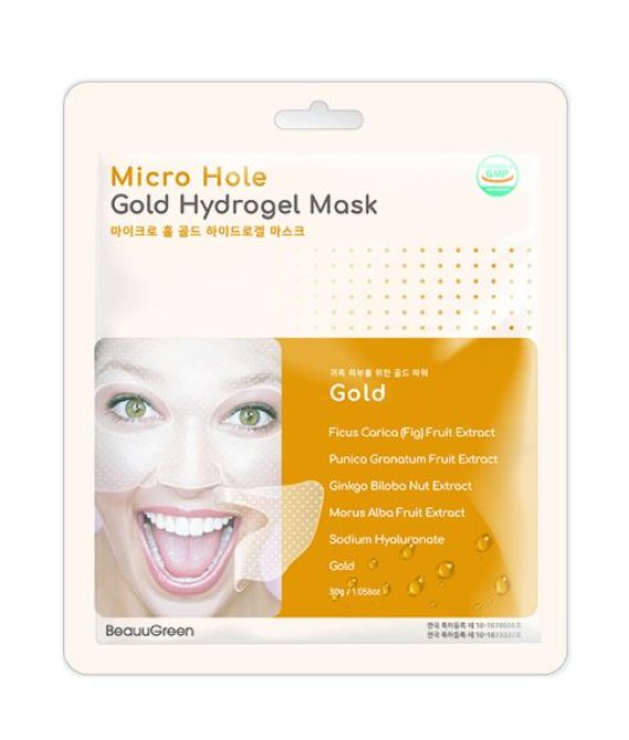 Beauugreen Micro Hole Gold Hydrogel Mask